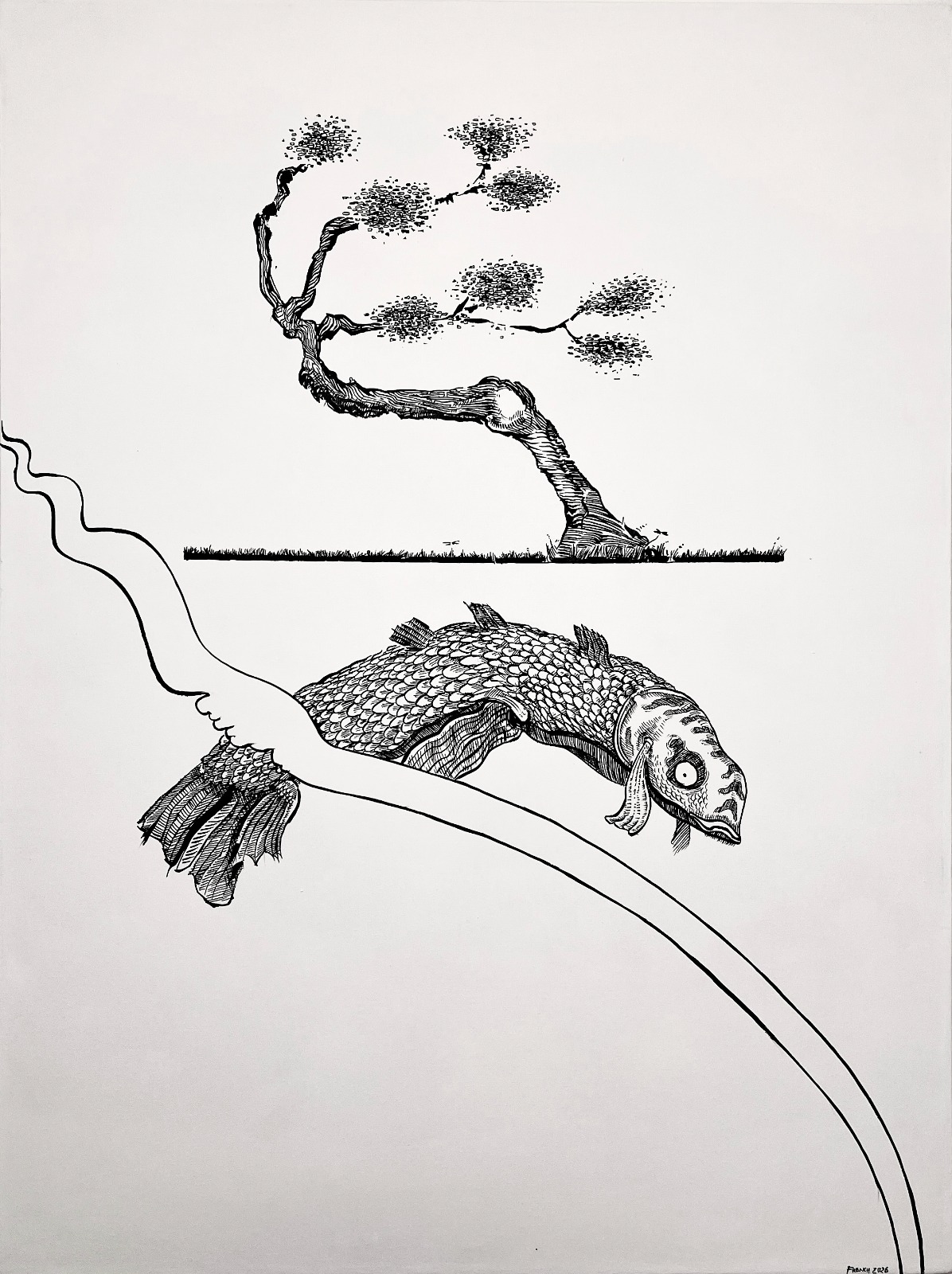 Bonsai and Koi Fish