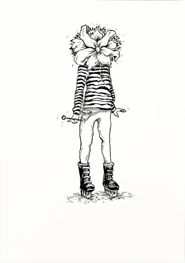 Flowergirl with a Shovel | Flowergirl with a Balloon | Flowergirl in Rollers | Flowerboy on the Grass 4