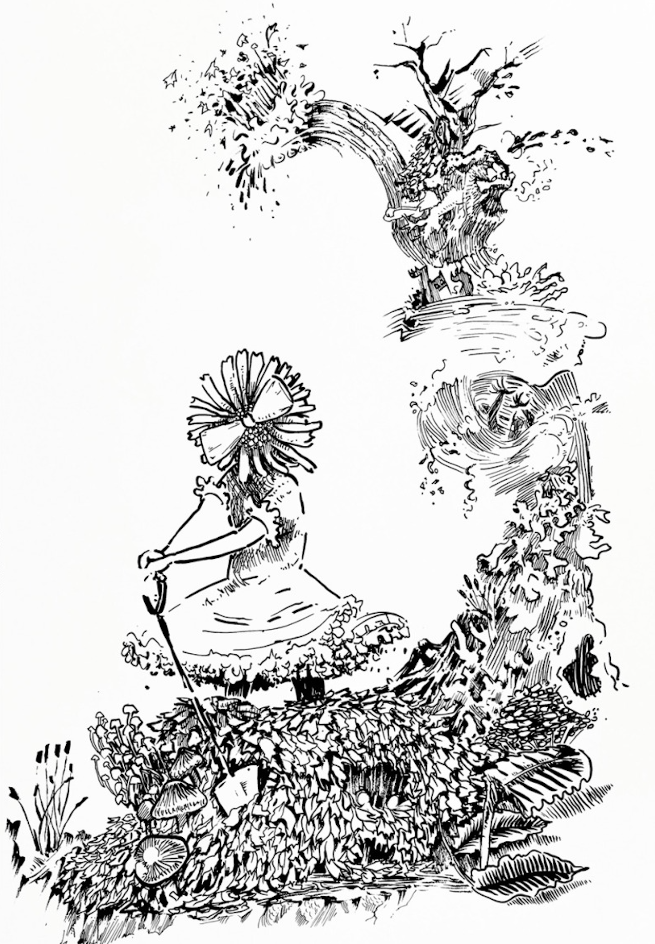 Flowergirl Hunting Butterflies | Flowergirl with a Shovel 2