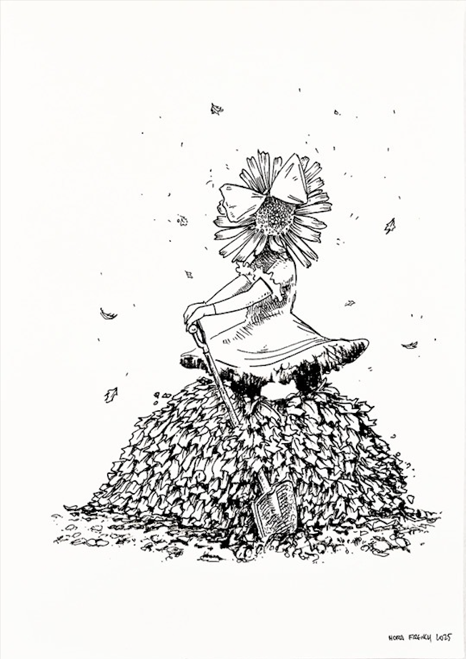 Flowergirl with a Shovel | Flowergirl with a Balloon | Flowergirl in Rollers | Flowerboy on the Grass 2