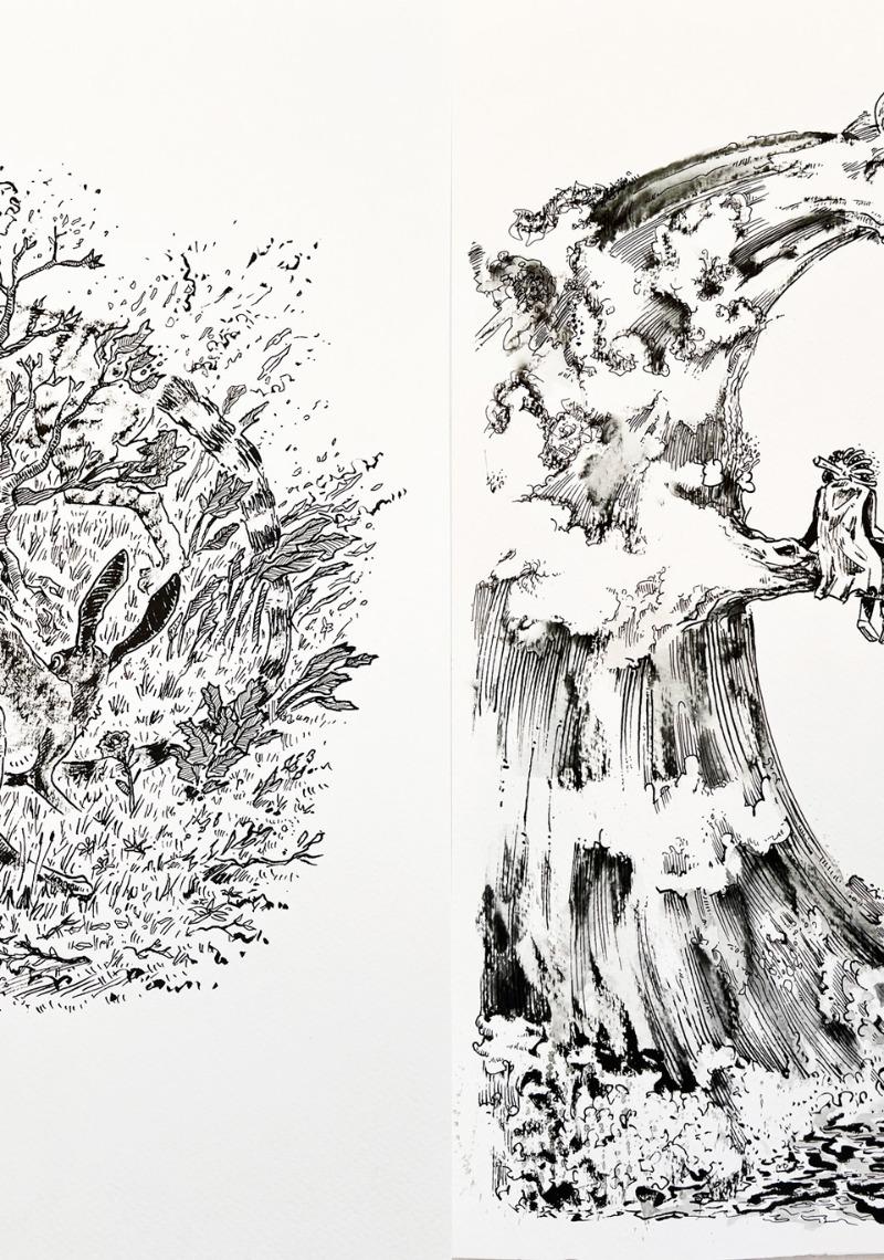 Hunterprey | Flowergirl Staring at the Wave – Hora French